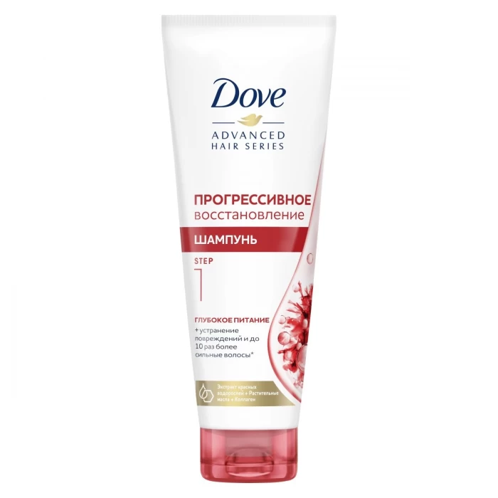 Питающий шампунь DOVE ADVANCED HAIR SERIES Прогрессивное восстановление, 250мл