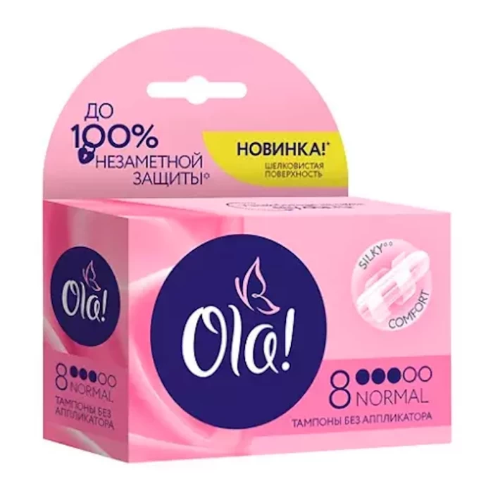 Тампоны гигиенические OLA! Normal Шелковистая поверхность 8шт