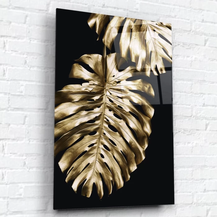 Картина на стекле 40х60 см "Золотой тропик 3"