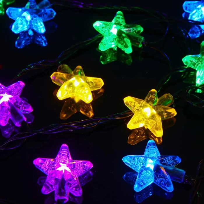 Гирлянда с насадками Звезды Сноу Бум 60 LED 7м