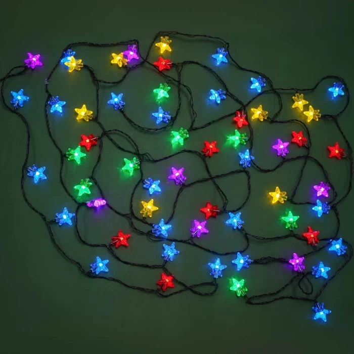 Гирлянда с насадками Звезды Сноу Бум 60 LED 7м