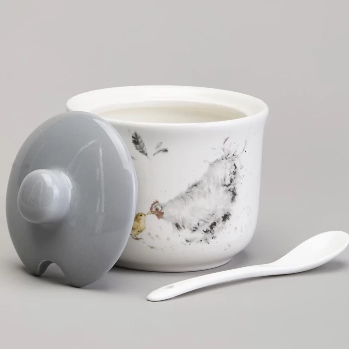 Сахарница с ложкой Lefard Funny hens 358-2309"