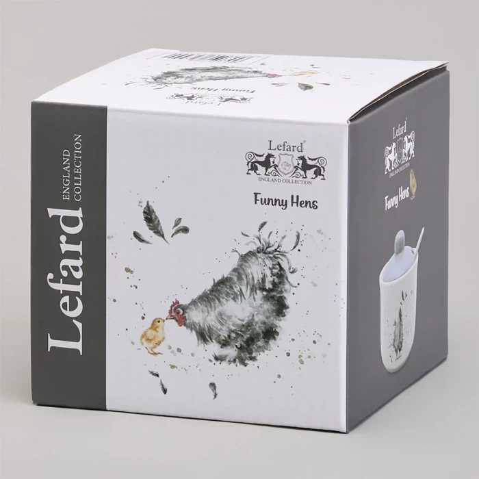 Сахарница с ложкой Lefard Funny hens 358-2309"