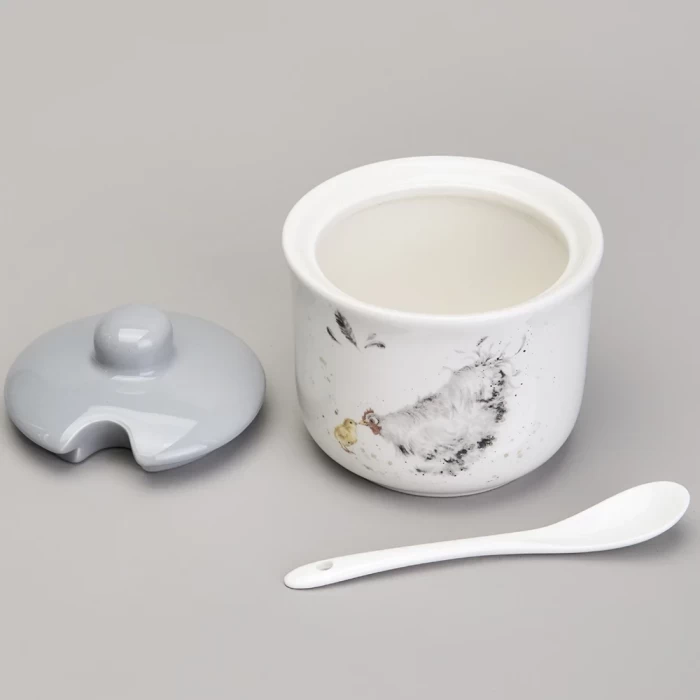 Сахарница с ложкой Lefard Funny hens 358-2309"