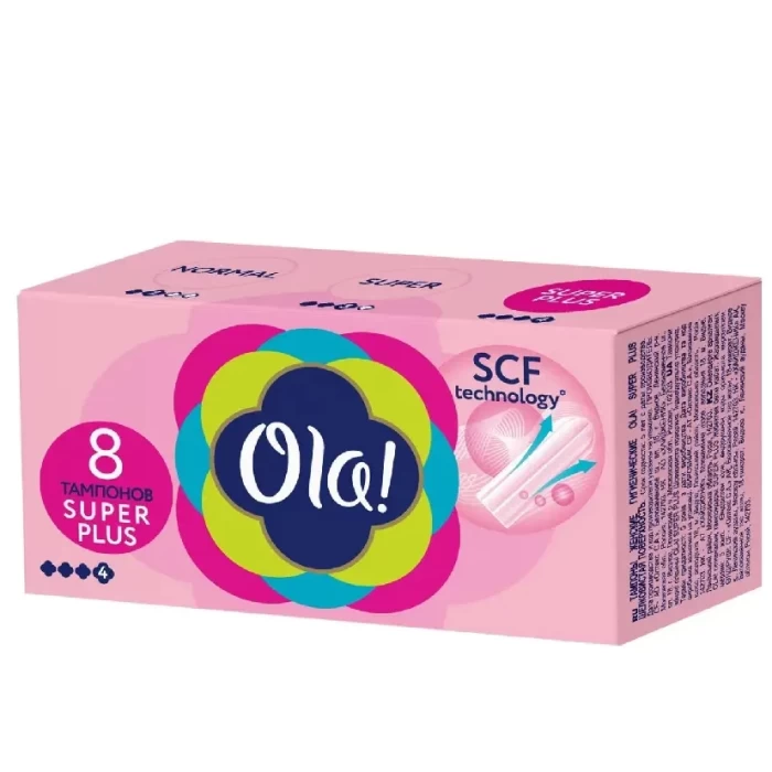 Тампоны Ola super plus шелковистая поверхность 8шт