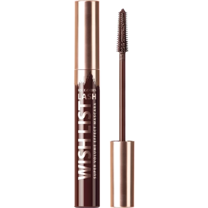 Тушь для ресниц коричневая Relouis Lash Wish List с эффектом суперобъема