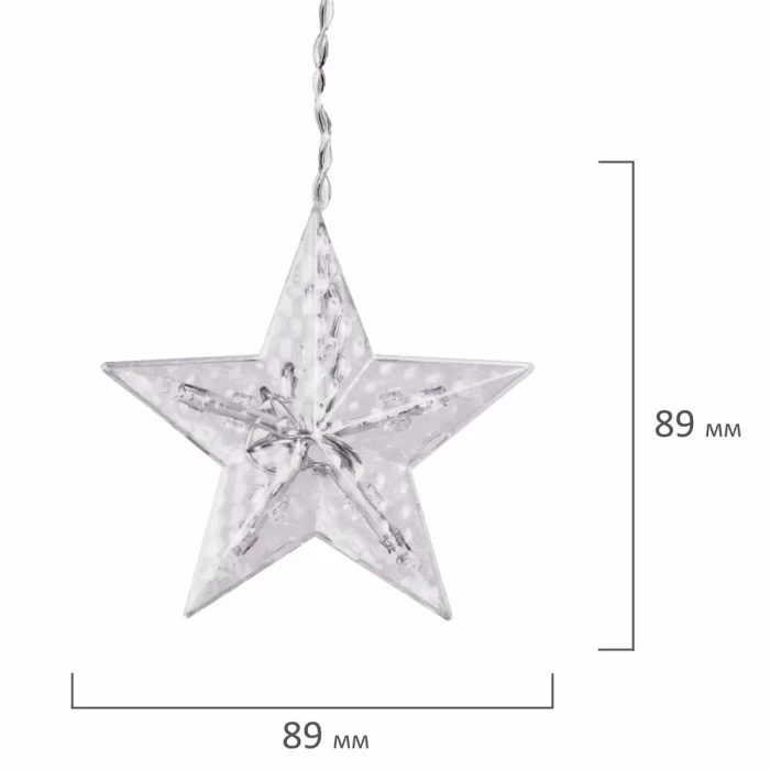 Гирлянда светодиодная Золотая сказка холодный белый свет 3х0.5м