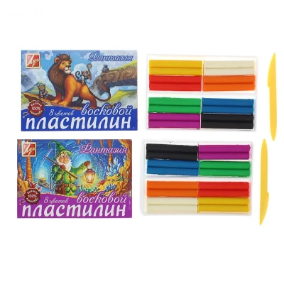 Пластилин  8 цветов Фантазия