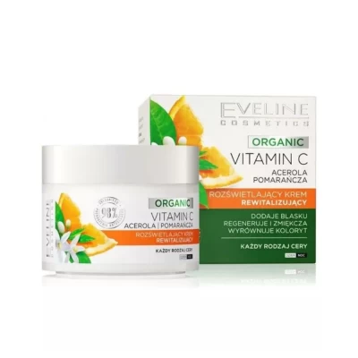  Крем для лица Eveline Organic Vitamin C ревиталирующий 50мл