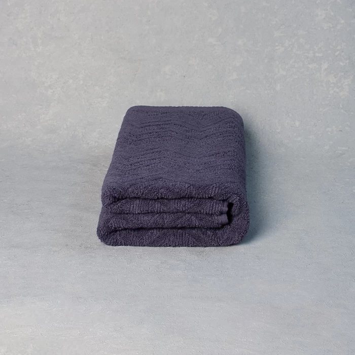 Полотенце махровое ТМ "ЦУМ" Зигзаг серый 70х140 см