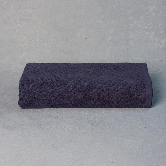 Полотенце махровое ТМ "ЦУМ" Зигзаг серый 70х140 см