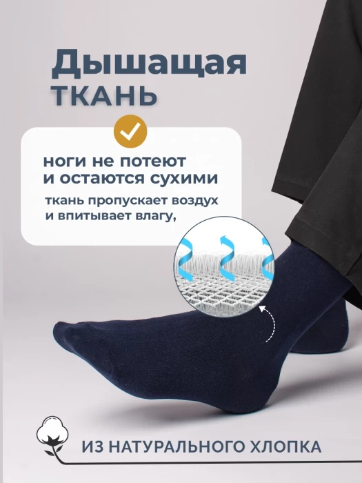 Набор мужских носков ТМ "ЦУМ" 10 пар 4 цвета