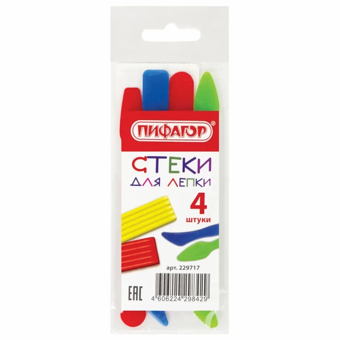 Стеки для лепки 4шт Пифагор 229717