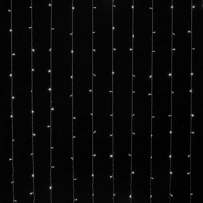 Гирлянда светодиодная Золотая сказка холодный белый свет 3х3м