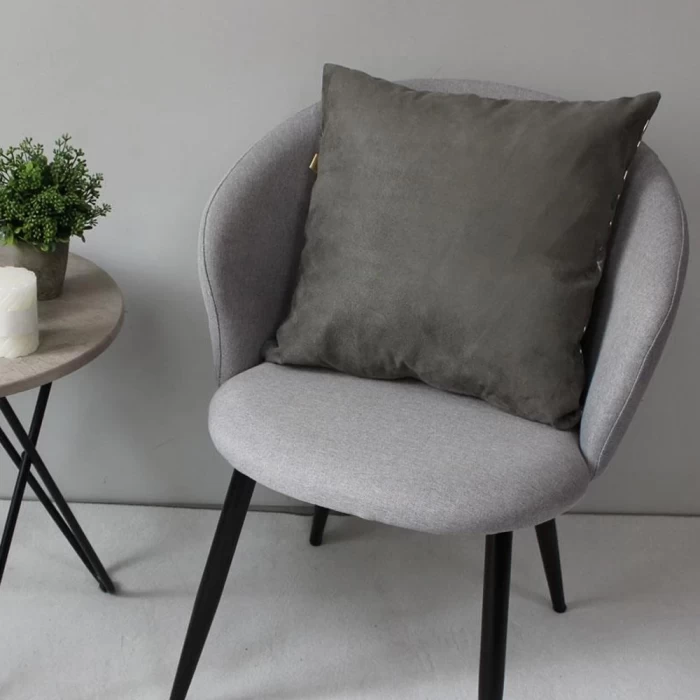 Наволочка декоративная Matex Luxury Крокодил серебристый/серый 45х45