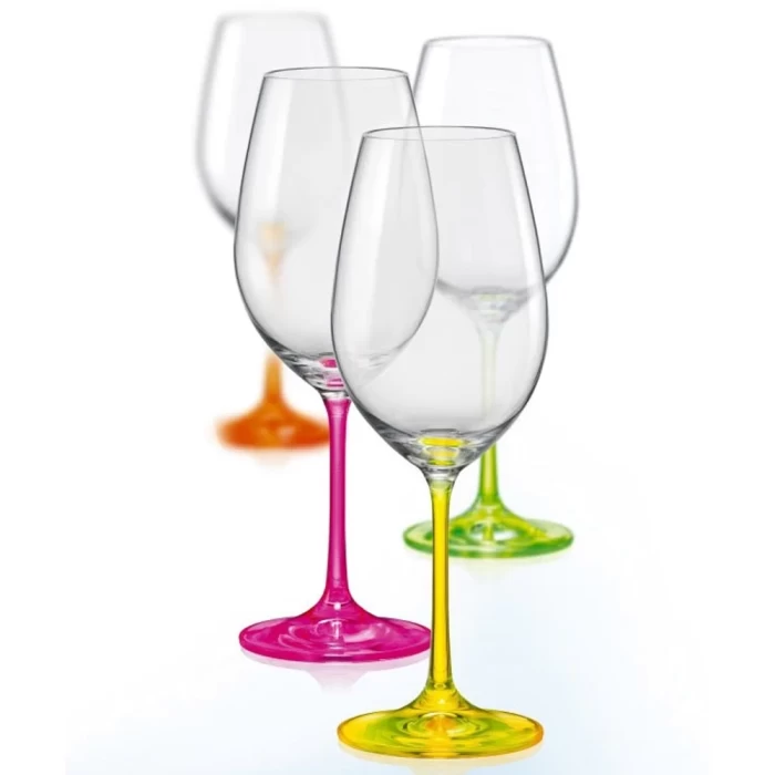 Набор бокалов для вина Crystalex Neon 350мл