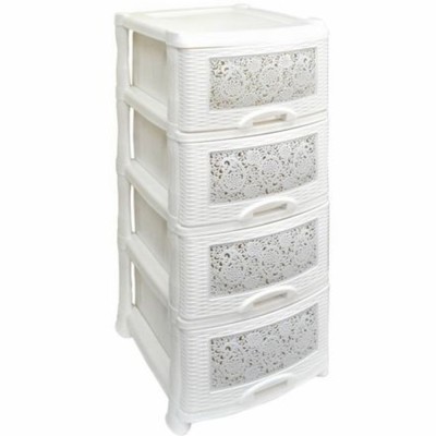 Комод 4-х секционный &quot;Ажур&quot; Violet 035426 белый