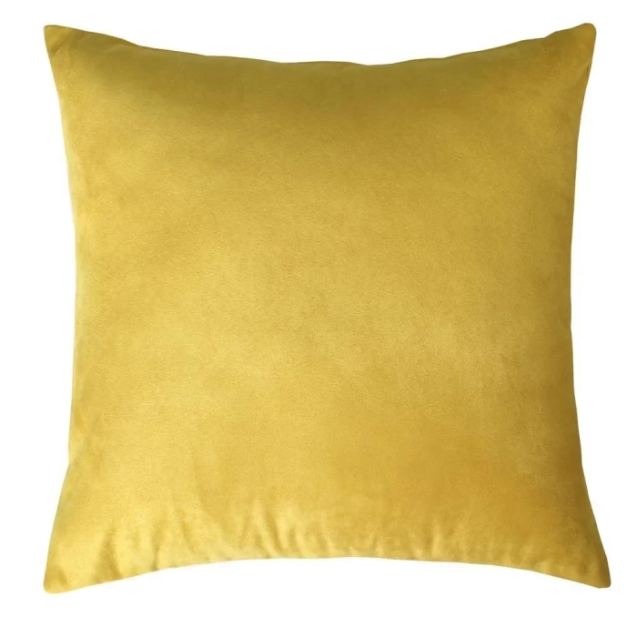 Наволочка декоративная Matex Alcantara горчичный 47х47