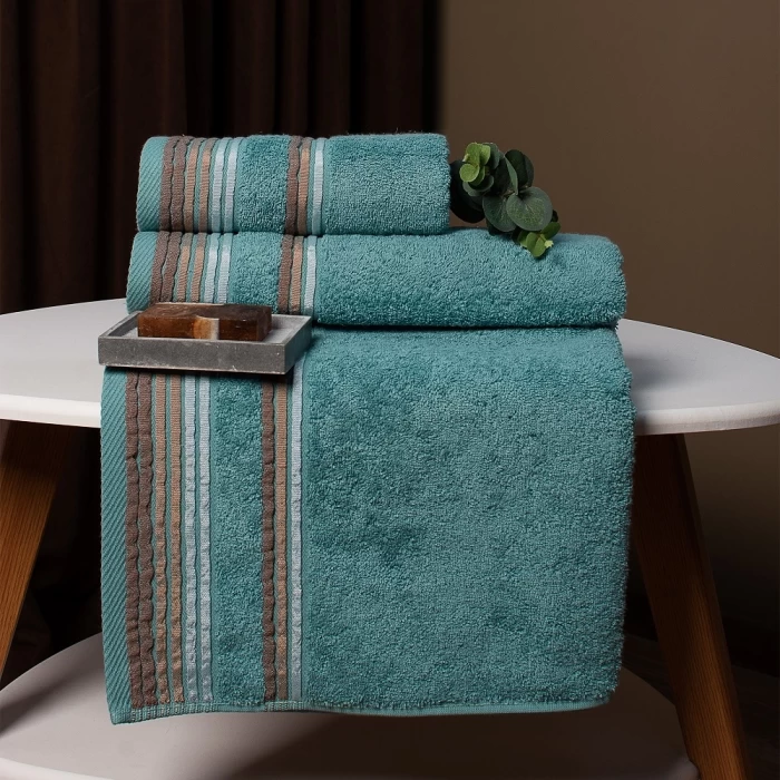 Полотенце махровое ТМ "ЦУМ" Shik олива 50х90 см