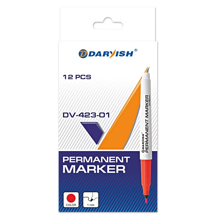 Маркер-перманент красный Darvish арт. DV-423-01