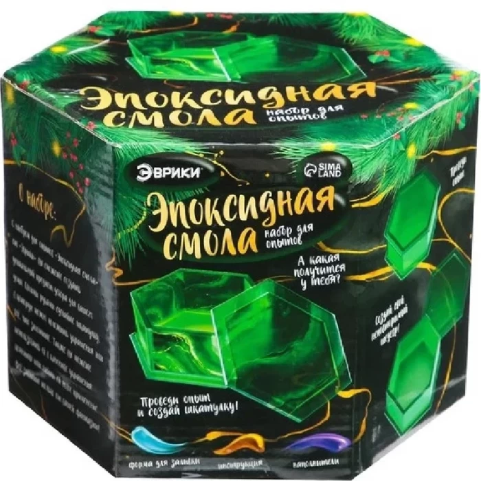 Набор для опытов Эврики Эпоксидная смола Шкатулка 7859905