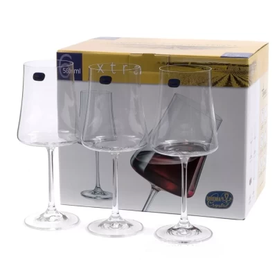 Набор бокалов для вина стеклянных &quot;Xtra&quot; 6шт 560мл