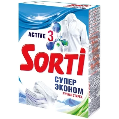Стиральный порошок для ручной стирки Sorti Супер эконом 350г арт.4095