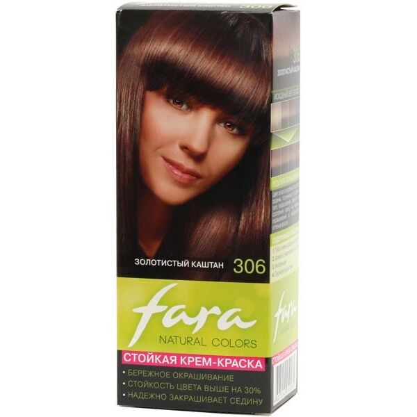 Краска для волос FARA Natural Colors №321 Золотистый каштан