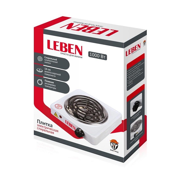 Плитка электрическая LEBEN