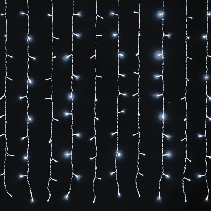 Электрогирлянда уличная Золотая сказка холодный белый 3.8х2.4м