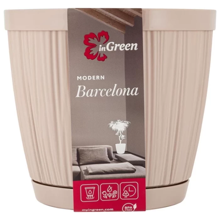 Горшок для цветов InGreen  Barselona 1,8л