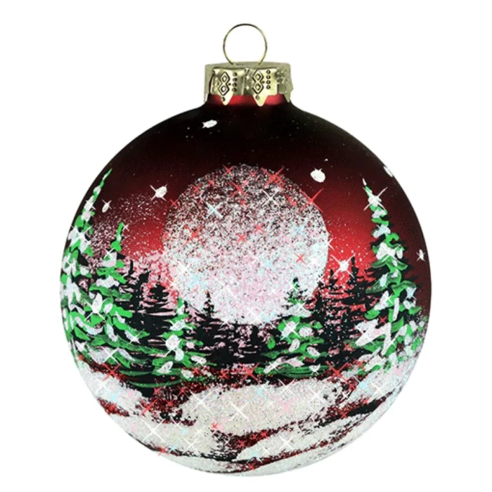 Шар стеклянный декорированный Декарт Полнолуние 100 в51