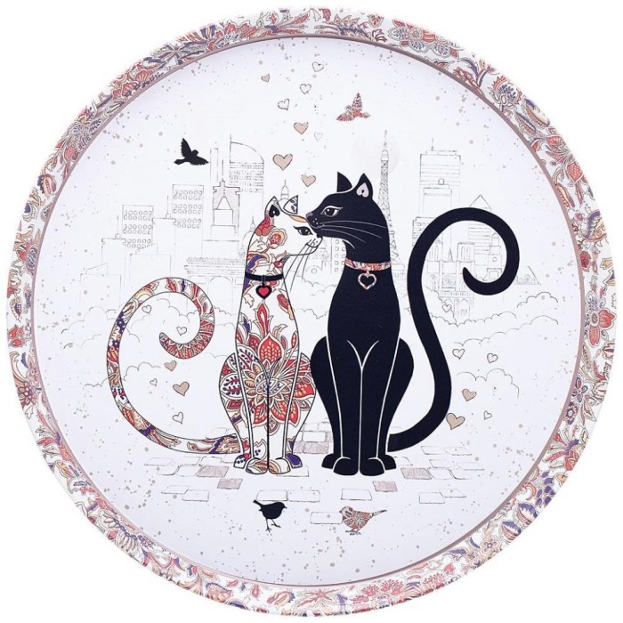 Поднос сервировочный "Парижские коты" Agness арт. 898-040