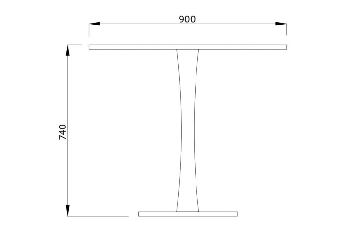 Стол Alma черный 232