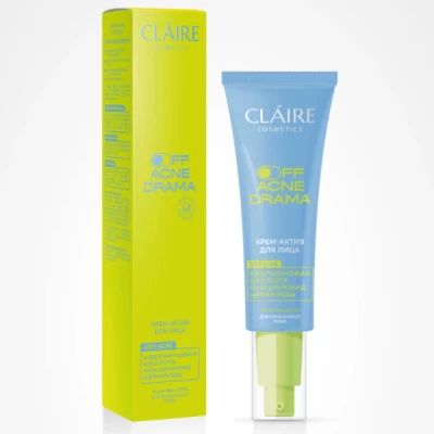 Крем-актив для лица Claire Off Acne Drama 50мл