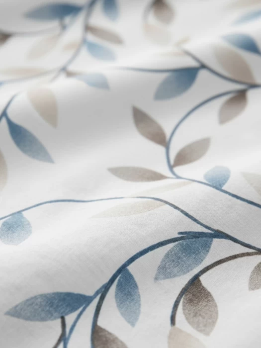 Комплект постельного белья полуторный ТМ "ЦУМ" Голубые листья