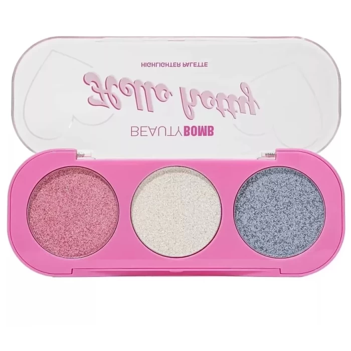 Палетка хайлайтеров для лица Beauty Bomb Hello hotty 5.4г