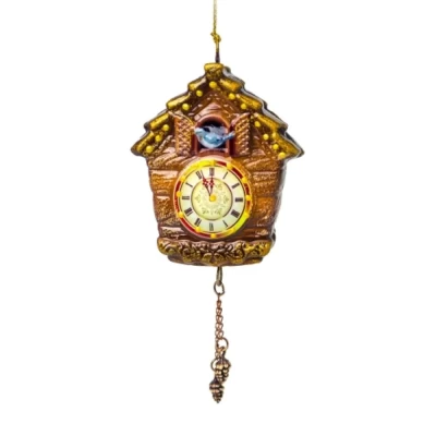 Елочное украшение Часы с кукушкой
