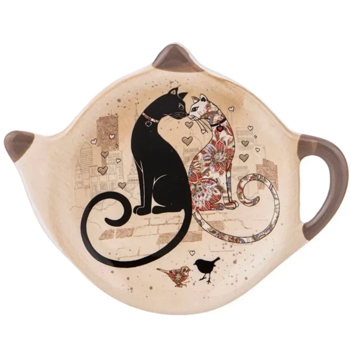 Подставка под чайные пакетики Agness Парижские коты