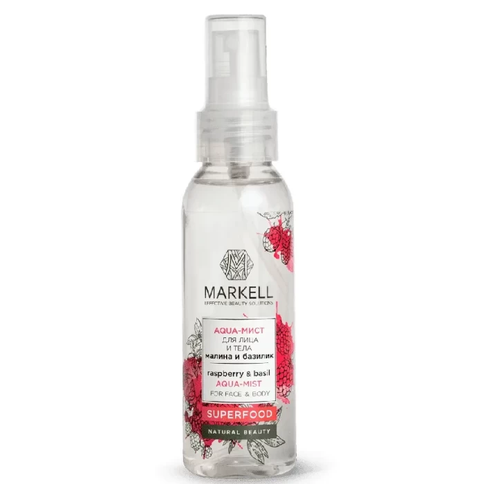 Спрей для лица Markell Superfood Aqua Малина и базилик 100мл