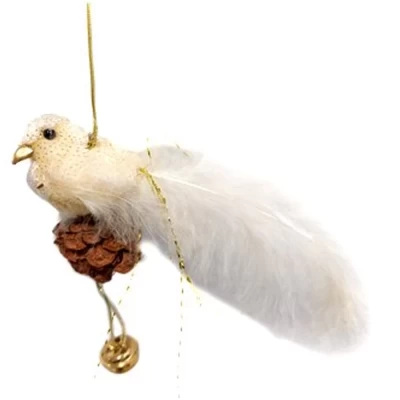 Новогоднее украшение Девилон Птица с шишкой 222673