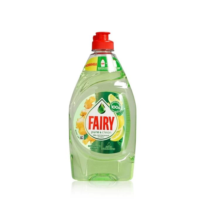 Средство для мытья посуды Fairy Pure & clean Бергамот и имбирь 650мл
