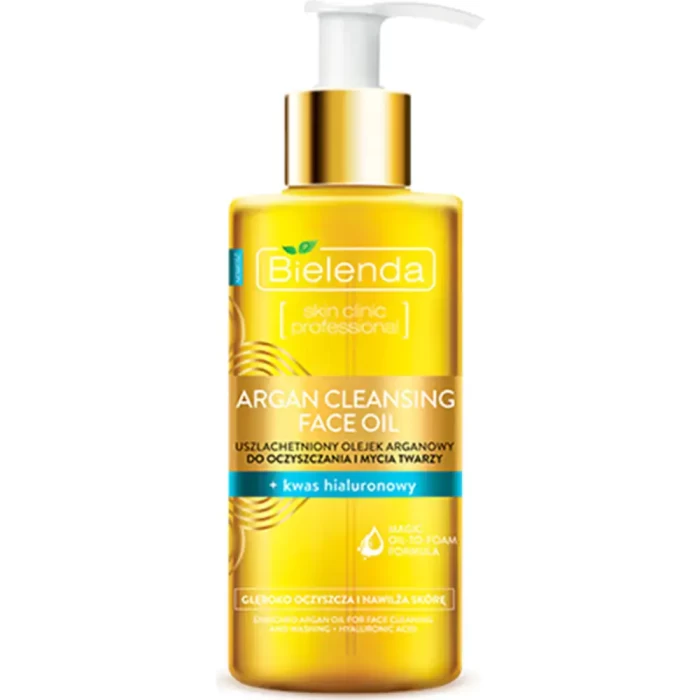 Гидрофильное масло Bielenda Argan Cleansing Face Oil с гиалуроновой кислотой 140мл