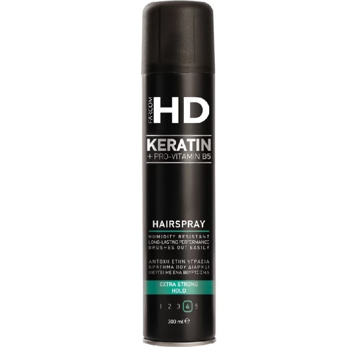 Лак для волос Farcom Hd Keratin+pro-vitamin B5 300мл