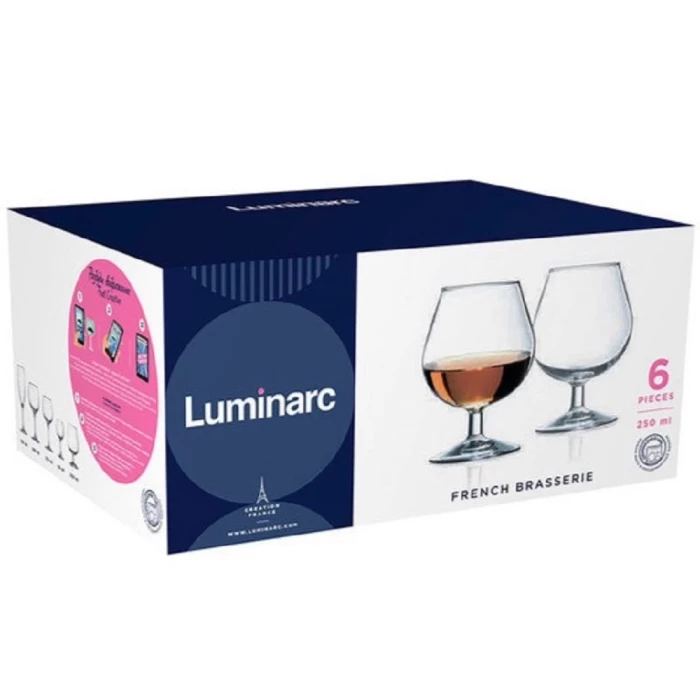 Набор фужеров для коньяка Luminarc French brasserie 250мл, 6шт J0010 