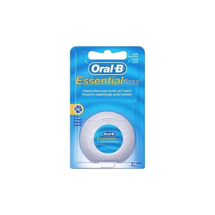 Зубная нить Oral-B Essential Вощеная Мятная 50м