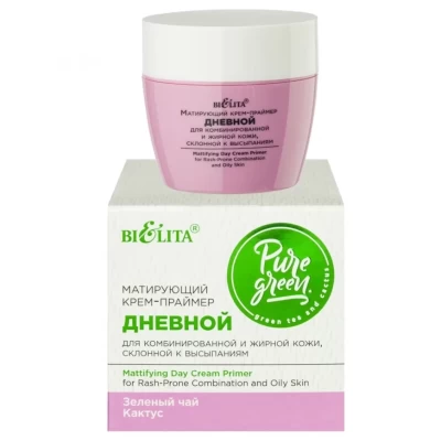 Крем-праймер дневной матирующий Белита Pure green 50мл