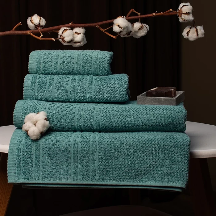 Полотенце махровое ТМ "ЦУМ" Рисо зелень