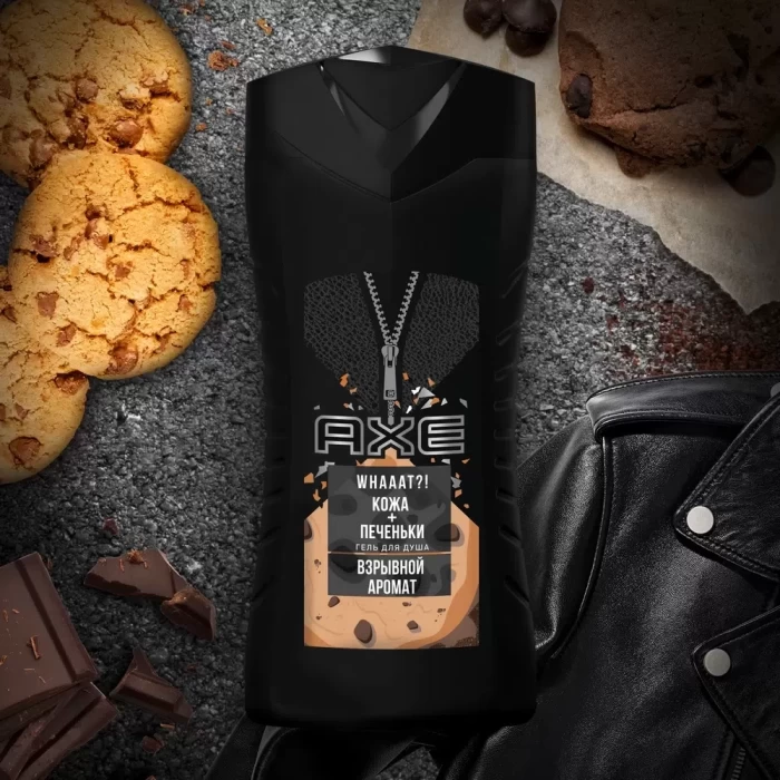 Гель Axe для душа Leather Cookies 250мл