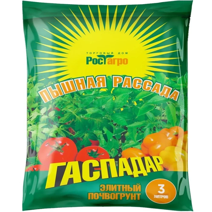 Почвогрунт РостАгро Гаспадар Пышная рассада 3л